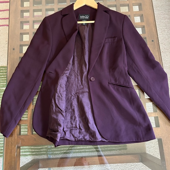 New York & Company Deep Purple Blazer - Picture 3 of 6